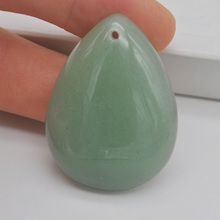 40x30MM Green Aventurine Stone Bead Teardrop CAB Cabochon Hole Jewelry GEM Pendant 1PCS H165 2024 - buy cheap