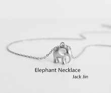 Colar de elefante personalizado, colar dourado e prata com pingente 2024 - compre barato