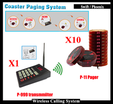 Wireless Queue Management System With Coaster Pager &  Numeric Keypad Wireless Call System 2024 - buy cheap