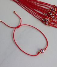 Pulsera de cuentas de ojo de demonio Kabbalah cordel rojo para mujer, abalorios de buena suerte, regalo de pulsera de la amistad 2024 - compra barato