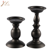 Metal Candle Holders Flower Vase Black Candelabra Fashion Wedding Candle Stand Exquisite Candlestick Table Home Decor 2024 - buy cheap