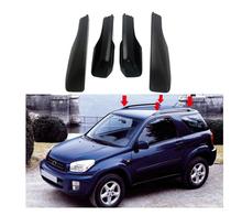 Black Car Styling Roof Rack Cover Bar Rail End Replacement Shell Accessories 4pcs for Toyota RAV4 XA20 2001 2002 2003 2004 2005 2024 - buy cheap