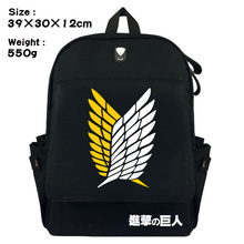 Cartoon Backpack Attack on Titan Backpacks Anime Jiyuu no Tsubasa Eren Jaeger women men laptop shoulders bag Teenage Bookbag 2024 - buy cheap