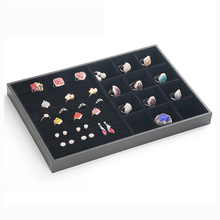 High Quality Black Velvet Jewellery Display Box for Bracelet Ring Earring Jade Holder Jewelry Trays Storage Organizer Box Case 2024 - buy cheap