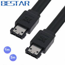 3Gbps Black eSATA to eSATA 7-pin Shielded External Hard Disk Cable 3FT 6FT 1m 2m 100cm 200cm 2024 - buy cheap