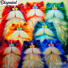 Dispaint Full Square/Round Drill 5D DIY Diamond Painting "Cartoon cat scenery" 3D Embroidery Cross Stitch 5D Home Decor A11749 2024 - buy cheap