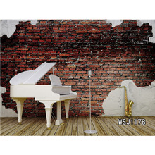 LB Polyester & Vinyl Halloween Shabby Brick Wall White Piano Wood Board Frightening Photography Photo Background Studio Backdrop 2024 - buy cheap