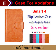 Newest Luxury Wallet Flip Leather Customize Protective Phone Case For Vodafone Smart 4 Card Holder Wallet Bags +tracking number 2024 - buy cheap