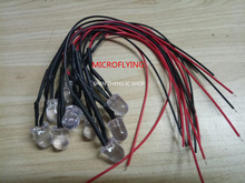 20pcs /  LOT    10MM LED   RED   WHITE   BLUE   YELLOW   GREEN   12 v belt line luminous tube LED  line 20cm 2024 - buy cheap