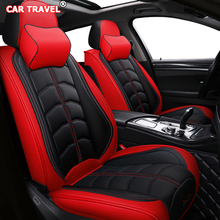 Front Rear Luxury Leather car seat cover For mazda premacy acura mdx changan cs75 seat cordoba fiat panda kia mohave car seats 2024 - buy cheap