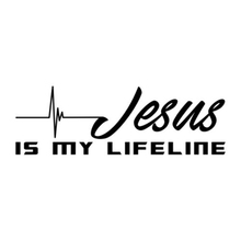 Виниловая наклейка на окно автомобиля «Иисус мой живой», 22*7,2 см 2024 - купить недорого
