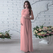 Платье для беременных с драпировкой для фотосъемки, повседневная для кормления, длинное платье с галстуком в стиле бохо, платье для беременных, платье для фотосъемки 2024 - купить недорого