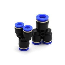 Pyg tubo de mangueira pneumática de 3 vias, 4mm-16mm od, pressão em gás, acessórios de tubulação em plástico, mudança de acessórios rápidos 2024 - compre barato
