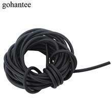 Gohante tubo elástico de látex natural, preto, 5m, borracha, para caça, estilingue catapulta 2mm x 4mm, 2040 faixas de borracha 2024 - compre barato