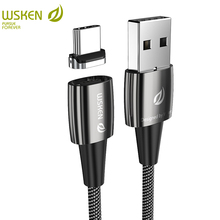 WSKEN X1 Pro USB Magnetic Cable 3A Fast Magnetic Charging USB Type C Cable for Samsung Huawei Xiaomi USB C Cable Charging Wire 2024 - buy cheap