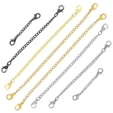 5pcs Stainless Steel Necklace Extension Chain Bulk Bracelet Extended Lobster Buckle Chains Tail Extender for DIY Jewelry Making 2024 - buy cheap