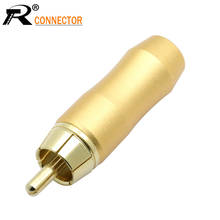 10pcs Aluminum Case RCA Connector With Full Gold plated RCA Plug Jack Audio Adapter Speaker Plug Fixed for Cable up to 7mm 2024 - buy cheap