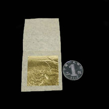 100 листов 2,75x2,75 см 24K чистое подлинное золото листочек из съедобного золота украшение для еды 2024 - купить недорого