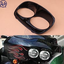 Capa de farol para harley road glide roadglide 98-13, mau menino águia, estilo afiado, moldura, 5 cores 2024 - compre barato