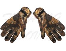 Камуфляжные утолщенные противоскользящие уличные перчатки с открытыми пальцами для зимних видов спорта для верховой езды, фотографии, рыболовные перчатки NO. D0949 2024 - купить недорого