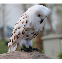 large 33cm white coloured night owl toy model polyethylene & furs handicraft,decoration Christmas gift A0679 2024 - buy cheap