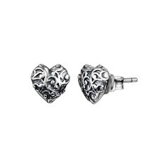 Anel de orelha de prata esterlina 925, brincos com corações e brincos para mulheres, joias para casamento 2024 - compre barato