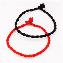 Pulsera de cuerda de la suerte para hombre y mujer, brazalete hecho a mano de hilo rojo, regalo para pareja, 10 unids/lote 2024 - compra barato