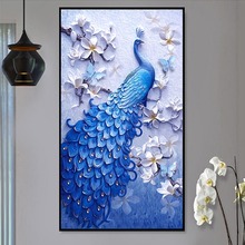 Full Drill Square/round 5D DIY Diamond Painting Peacock Diamonds Embroidery cross stitch kit mosaic Animal Picture wall sticker 2024 - buy cheap