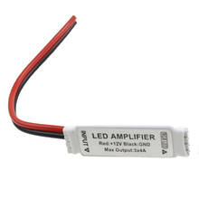 DC12V Mini led amplifier Controller for 5050 3528 rgb strip light signal amplifier 12V 3*4A 6A 12A 144W led strip accessory 2024 - buy cheap