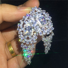 Luxury Flower Drop Earrring AAAAA cz 925 sterling silver Statement Party Wedding Dangle Earrings for women Ear Jewelry Gift 2024 - buy cheap