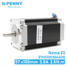 Шаговый двигатель NEMA 23, 57x100 мм, нм Nema23 CNC, 357Oz-in D = 8 мм для станка с ЧПУ, 3D-принтера 2024 - купить недорого