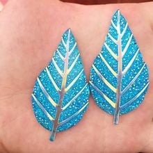 10pcs Resin AB color Leaf FlatBack Appliques/wedding DIY craft -C152 2024 - buy cheap