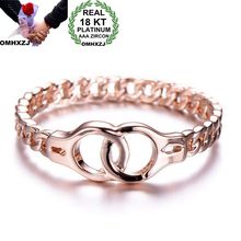 Hxomzj anel europeu de moda para mulheres e homens, algemas para festa de casamento, 18k de ouro rosado rrselecionado 2024 - compre barato
