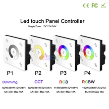 Regulador de brillo led BC, atenuador remoto inalámbrico RF/CCT/RGB/RGBW, controlador de panel táctil led para lámpara de tira de luz LED, DC12V-24V 2024 - compra barato