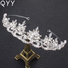 Tiara austriana clássica artesanal para casamento, acessório de joia para casamento com pedra de cristal austríaco, diadema de princesa 2024 - compre barato