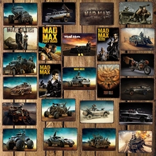 [ WellCraft ] Mad Max Movie Metal Tin Sign Wall Plate Poster Vintage Cinema Pub bar Retro Painting Personality Decor FG-243 2024 - buy cheap