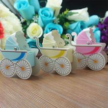 Newest 100pcs Baby Shower Paper Candy Box Stroller Shape Birthday Party Decoration Kids Gift Boxes Boy Girl Wedding Favors 2024 - buy cheap