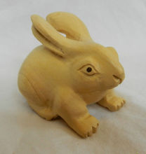 Винтажный резной деревянный японский кролик Netsuke - Boxwood 2024 - купить недорого