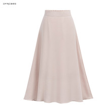 NEW Arrivals Summer Women Chiffon Long Skirt Fashion Streetwear Elastic Waist Ladies Beach Skirt Female 2024 - buy cheap
