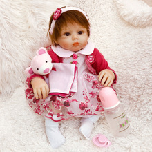 new arrivals 20" Inch Realistic Baby Dolls Reborn Lifelike soft Body Silicone Alive Babies Handmade Toddler Dolls Toys for child 2024 - buy cheap
