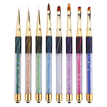 8pcs/set Nail Tools Nail Brush Dotting Painting Drawing Pen Nail Art Brush Gel Polish Brushes Pencil Tools Gel Painting Pen Set 2024 - buy cheap