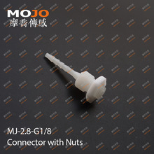 2020 Free shipping!(10pcs/Lots) MJ-2.8-G1/8 straight-through joint 2.8mm to G1/8" male thread connector pipe fitting 2024 - buy cheap