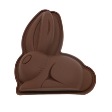 Rabbit Shape Cake Mold Easter Brown Thickness 2mm Kitchen Baking DIY Tools Chocolate Ice Cream Multi-purpose Mould Ice Tray 2024 - buy cheap