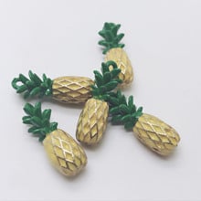Yamily 8pcs/Pineapple Charms 3D Enamel Pineapple Charm pendant Hot Summer Charm Jewelry Supplies,Findings 2024 - buy cheap