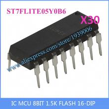 Free Shipping Diy Integrated Circuits ST7FLITE05Y0B6 IC MCU 8BIT 1.5K FLASH 16-DIP ST7 7F 30pcs 2024 - buy cheap