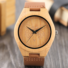 Relógio de pulso retrô de madeira, design retrô, elegante, unissex, tela de bambu, para estudantes criativos 2024 - compre barato