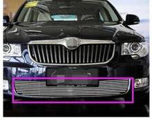 2009-2013 for Skoda Superb Quality Stainless steel Car front bumper Mesh Grille Around Trim Racing Grills 2024 - buy cheap