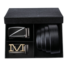 Men Belt Barry.Wang Brand Automatic Buckle Genuine Leather luxury Belts Long Male Alloy buckle Belts Gift Box Sets 2024 - buy cheap