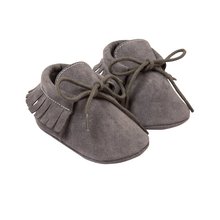 Newborn Infants Baby PU Leather Tassel Shoes Soft Soled Crib Shoes Prewalker Moccasin 0-18M 2024 - buy cheap