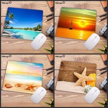 Mairuige Promotion The beach Starfish gamer play mats Rubber Speed Mouse pad Size for 25X29cm 20x25cm 18x22cm Gaming Mousepads 2024 - buy cheap